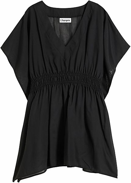 bonprix Longtunika 1 luftiger Webstoff, transparente Optik, tiefer V-Aussch günstig online kaufen