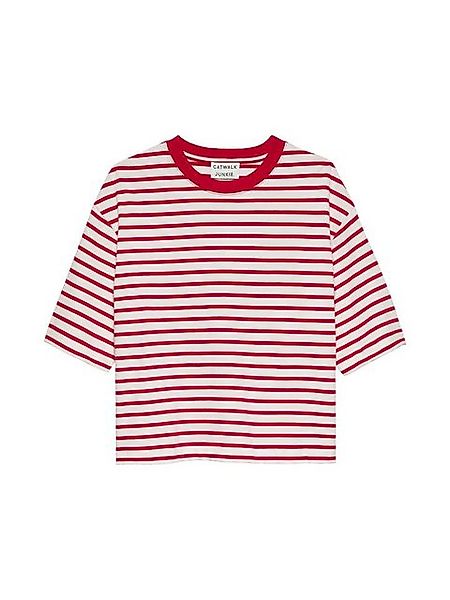 Catwalk Junkie T-Shirt – Gestreiftes Cropped Shirt aus Baumwolle günstig online kaufen