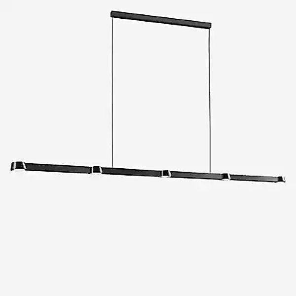 Light Point Optic Linear Pendelleuchte LED, carbonschwarz - 200 cm günstig online kaufen