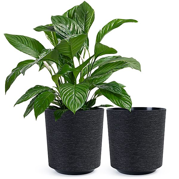 KONZEPT Blumentopf Pflanztopf in Textil-Optik (2 günstig online kaufen