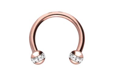 PIERCINGLINE Nasenpiercing Chirurgenstahl Hufeisenring EPOXY-RING-KUGELN (H günstig online kaufen