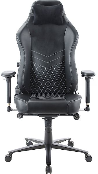 ZEN Gaming-Stuhl »SAGA Real Echtleder Gaming Chair«, 4D Premium-Metall-Arml günstig online kaufen