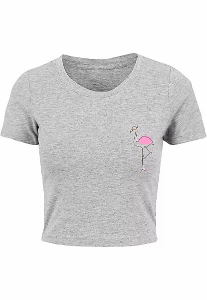 Merchcode T-Shirt "Merchcode Damen Ladies Flamingo Cropped Tee" günstig online kaufen