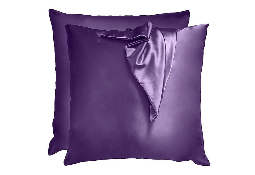 Komfortec Kissenbezug Mikrofaser Satin Kopfkissenbezug für Haar und Haut, ( günstig online kaufen