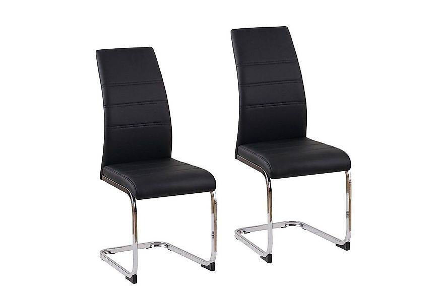 HTI-Living Freischwinger Schwingstuhl SallyC PU Schwarz (Set, 2 St), Freisc günstig online kaufen