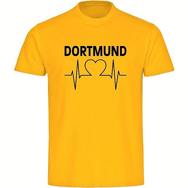 multifanshop T-Shirt Herren Dortmund - Herzschlag - Männer günstig online kaufen