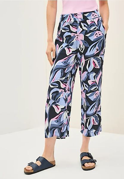 Gemusterte Wide Leg Hose günstig online kaufen