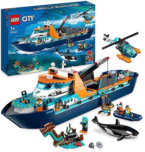 LEGO® Arktis-Forschungsschiff (60368), LEGO® City Konstruktionsspielsteine, günstig online kaufen