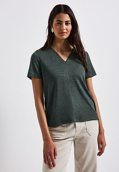 STREET ONE T-Shirt mit V-Ausschnitt günstig online kaufen