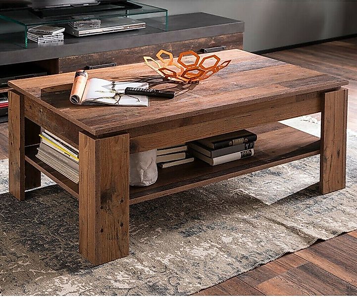 trendteam Couchtisch Indy (Wohnzimmertisch in Used Wood / Altholz Dekor, 11 günstig online kaufen