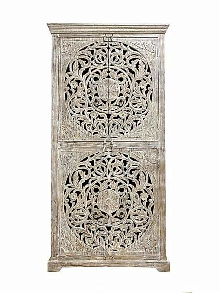 Oriental Galerie Mehrzweckschrank Weiß Whitewash Schrank Latika Indien 200 günstig online kaufen