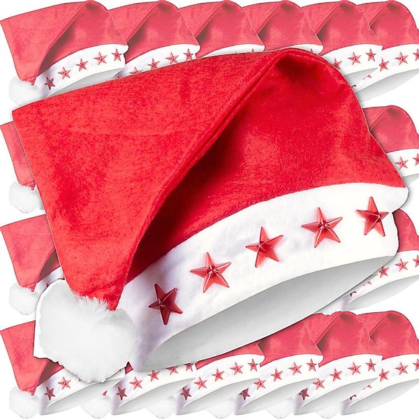 NYVI Bommelmütze Weihnachtsmütze mit 5 blinkenden günstig online kaufen