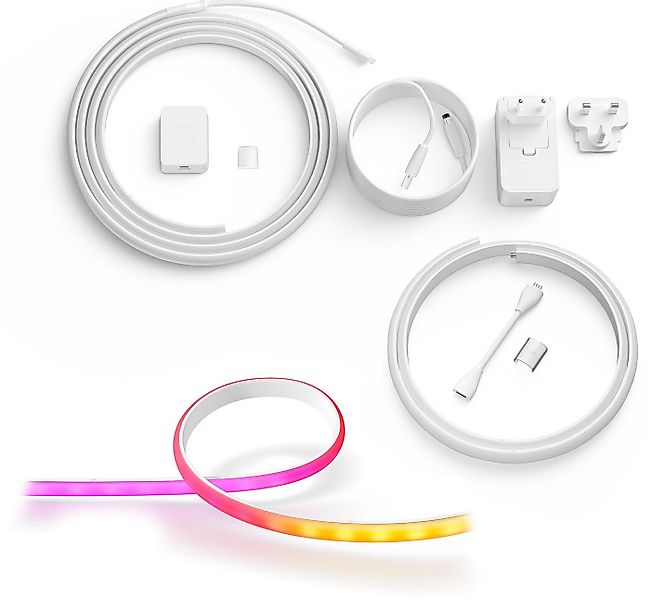 Philips Hue LED Stripe Gradient Ambience Lightstrip Basis+ Erweiterung, Set günstig online kaufen