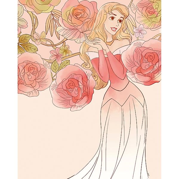 Komar Bild "Sleeping Beauty Roses" Disney 1 Stk. tlg. Wandbild zur Dekorati günstig online kaufen