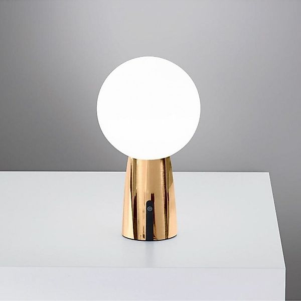 LED Akku Tischleuchte Olimpia Pro in Gold 2,5W 200lm IP54 günstig online kaufen