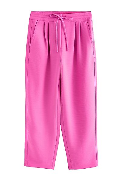 Next Bundfaltenhose Barrel-Leg-Hose aus Crêpe (1-tlg) günstig online kaufen