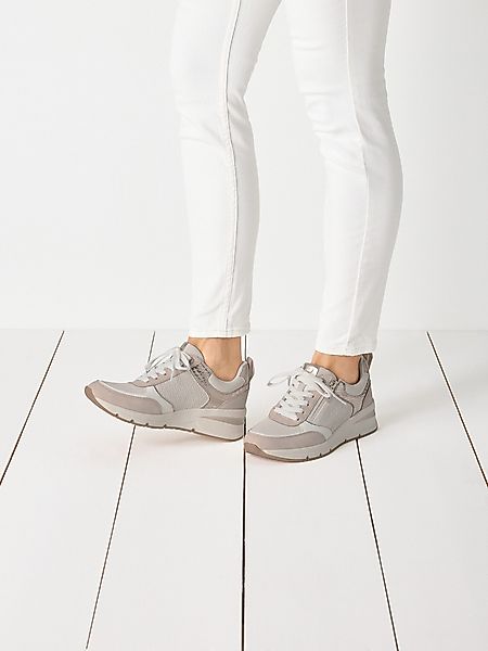 Tamaris Winterboots, Keilabsatz, Schnürboots mit abgesteppten günstig online kaufen