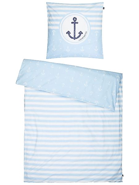 Schietwetter Bettwäsche Bettwäsche "Anker & Streifen" günstig online kaufen