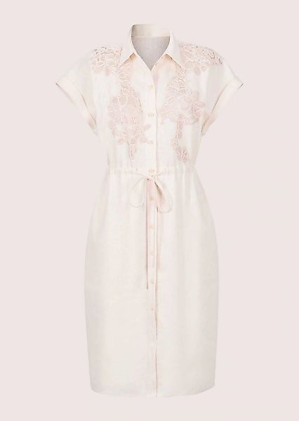 MADELEINE Sommerkleid "Hemdkleid Leinenkleid mit Spitzendetails" Nahttasche günstig online kaufen