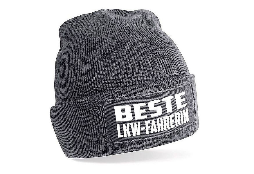 Herzbotschaft Beanie Strickmütze mit Spruch BESTE LKW - FAHRERIN (Mütze mit günstig online kaufen
