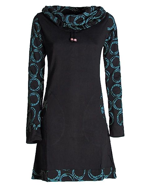 Vishes Jerseykleid Langarm Kleid Schal-Kleid Winterkleider günstig online kaufen