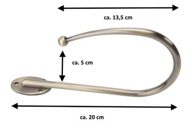 DécoProfi Raffhalter 1 Stück Raffbügel / günstig online kaufen