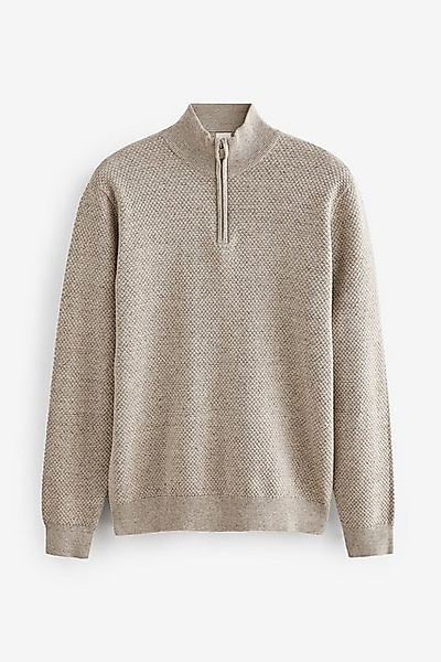 Next Troyer Strukturierter Regular Fit Troyer günstig online kaufen