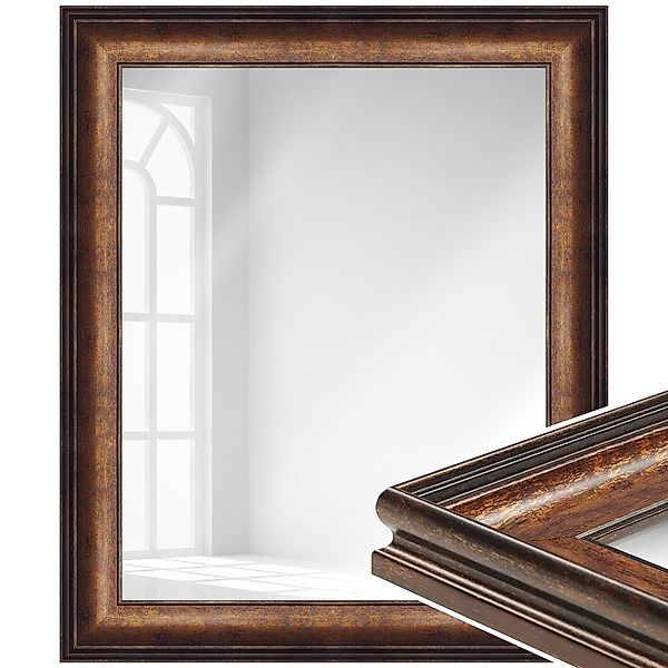 WANDStyle Wandspiegel H235, Bronze, aus Kunststoff günstig online kaufen