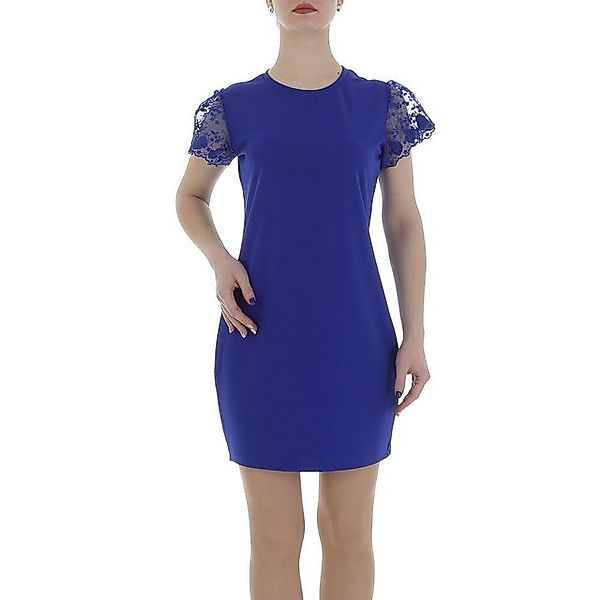 Ital-Design Sommerkleid Damen Freizeit (86164396) Spitze Minikleid in Blau günstig online kaufen