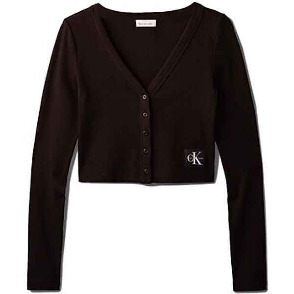 Calvin Klein Jeans  Strickjacken Ls Woven Label 2X2 C günstig online kaufen