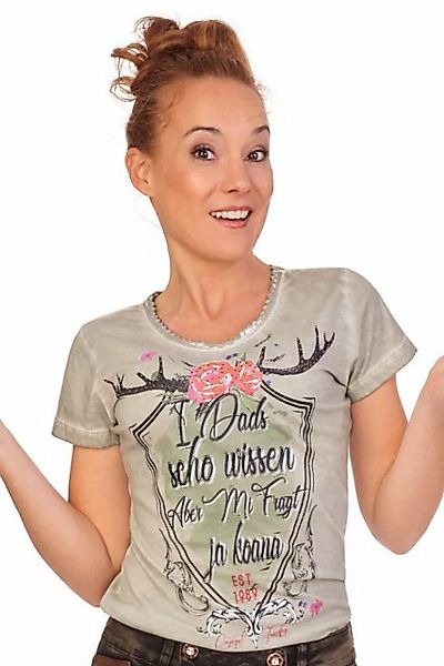 MarJo Trachtenshirt Trachtenshirt Damen - MANU - taupe günstig online kaufen