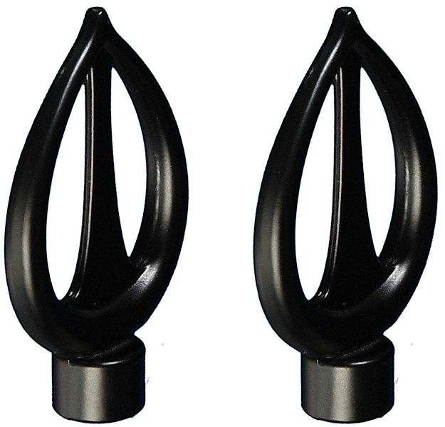 Liedeco Gardinenstangen-Endstück Flamme, Gardinen, (Set, 2-St), günstig online kaufen