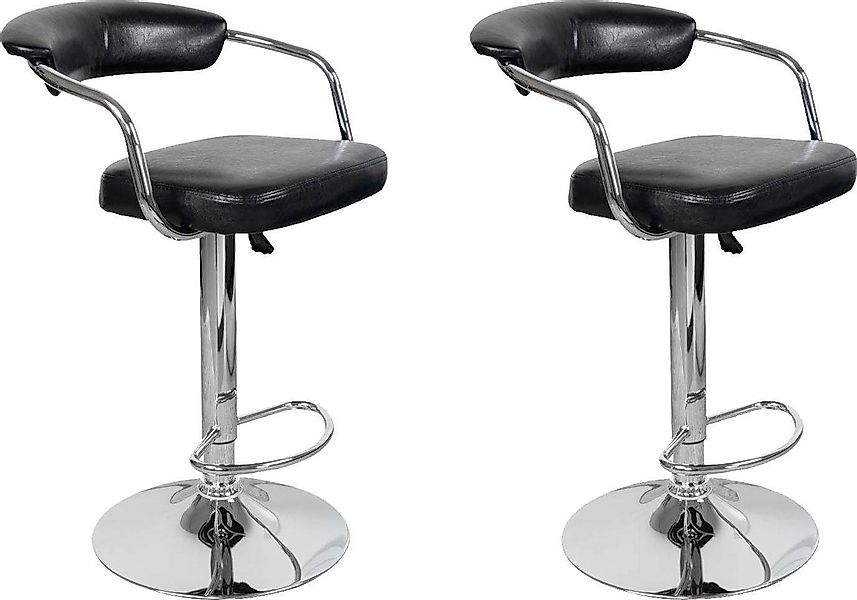 Kayoom Hochstuhl "Barstuhl Midnight 525 2er-Set, in Leder-Optik, Barhocker" günstig online kaufen