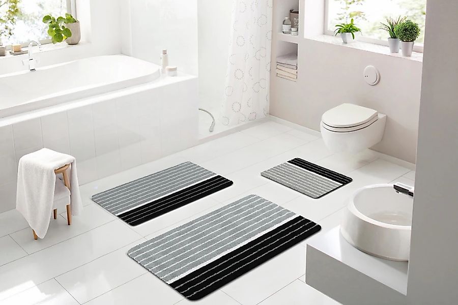 Batex Badematte "Tandea" Höhe 27 mm rutschhemmend beschichtet fußbodenheizu günstig online kaufen