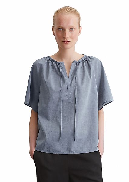 Marc OPolo Kurzarmbluse "aus Baumwoll-Chambray" günstig online kaufen