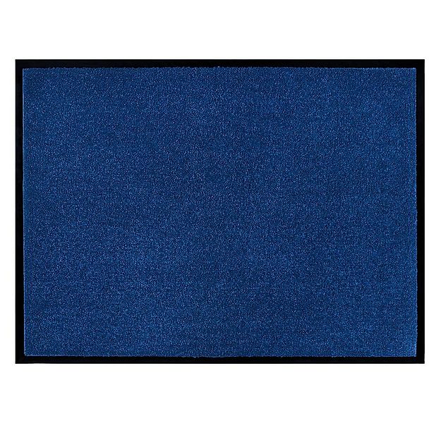 Teppich Boss Fußmatte waschbare In- & Outdoor Fußmatte Uni einfarbig Navy, günstig online kaufen