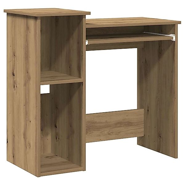 vidaXL Schreibtisch mit Regal Artisan-Eiche 84x40x78cm Holzwerkstoff 860453 günstig online kaufen