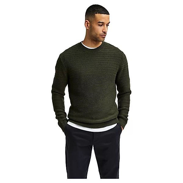 Selected Conrad Rundhalsausschnitt Sweater XL Forest Night / Detail Rosin T günstig online kaufen