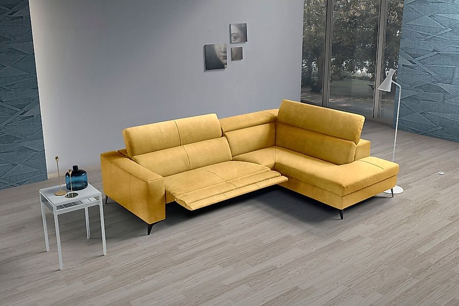 Egoitaliano Ecksofa »Edith, Designsofa mit hohem Sitzkomfort, L-Form«, inkl günstig online kaufen