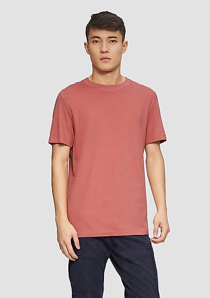 s.Oliver Kurzarmshirt Softes Baumwoll-T-Shirt mit Crewneck günstig online kaufen
