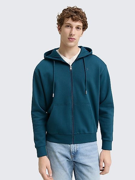 TOM TAILOR Denim Sweatjacke Strick & Sweatshirts Hoodie Sweatjacke mit Logo günstig online kaufen