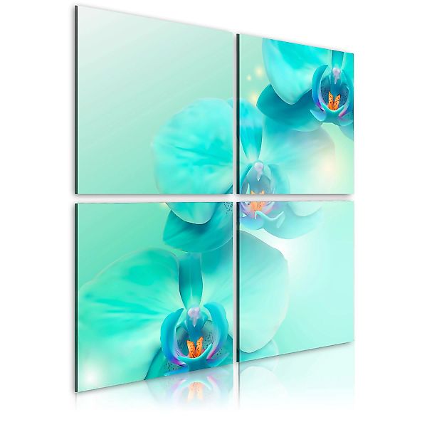 Wandbild - Azurblaue Orchideen günstig online kaufen