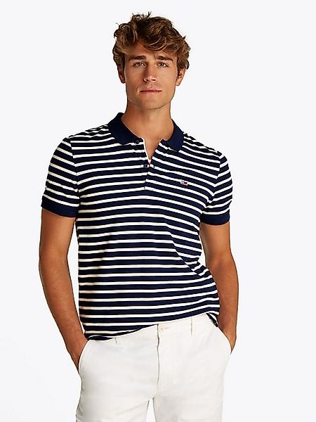 Tommy Jeans Poloshirt TJM SLIM PLACKET POLO EXT modisch geringelt günstig online kaufen