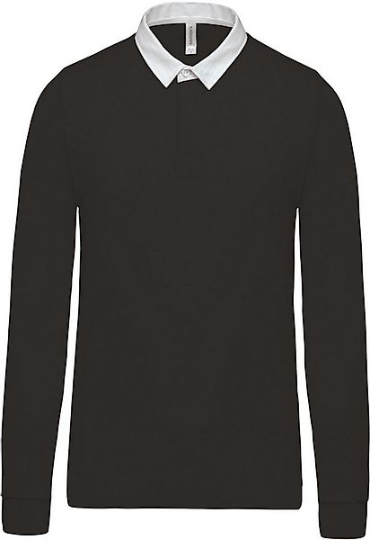 Kariban Langarm-Poloshirt Herren Rugby-Polohemd günstig online kaufen