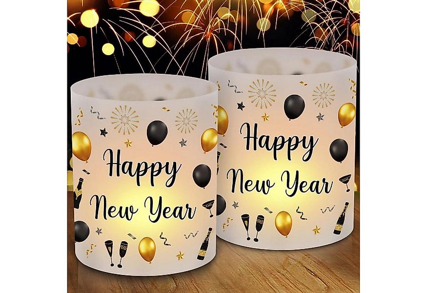 LuxusKollektion Kochbesteckhalter Windlicht 12er Silvester Tischdeko 2025 N günstig online kaufen
