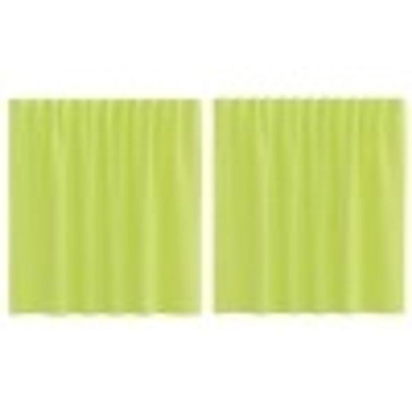 vidaXL Voile Vorhänge mit Stangentaschen 2 Stk Apfelgrün 4102161 günstig online kaufen