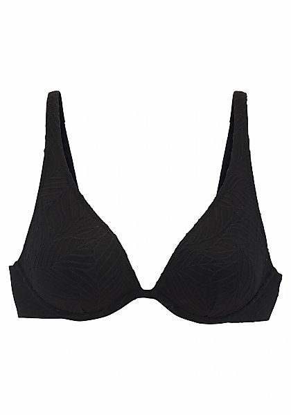 LASCANA Bügel-Bikini-Top "Fay", aus eleganter Strukturware günstig online kaufen