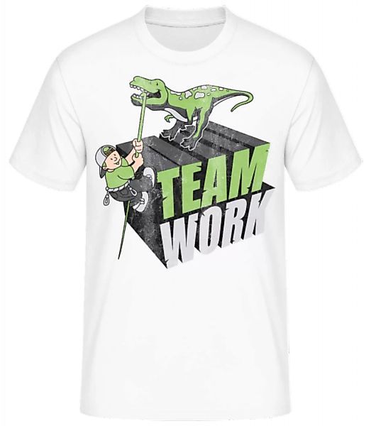 Dino Team Work · Männer Basic T-Shirt günstig online kaufen