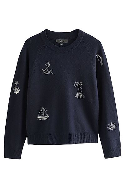 Next Rundhalspullover Langärmeliger, superweicher Pullover mit Rundhals (1- günstig online kaufen