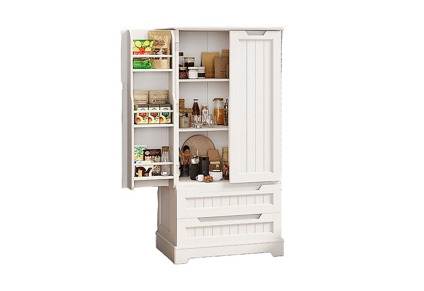 Bealife Highboard Küchenschrank, verstellbare Regalebene,mit 2 Schubladen 2 günstig online kaufen